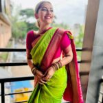 Anagha Bhosale Instagram - After a long time✨ - #marathimulgi Beauty lies in the eye of the beholder 🦚 Hari Hari
