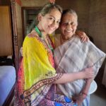 Anagha Bhosale Instagram - Shri Mami💙🙌🏻… Thank you so much for the love u have given us girls through your constant loving & nourishing words, making us special dosa treats & sharing lots of positivity , never seen someone always so enthusiastic & so positive, even when it comes to introducing someone, love you mami… thank you krishna for your mercy & giving us blessings of such a pure Vaishnava🙏🏻🙌🏻🥹Vaishnav blessings can change everything for good 💙🙌🏻 Govardhan Eco Village (GEV) - Sri Radha Vrindavanbihari Temple, Mumbai.
