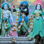 Anagha Bhosale Instagram - This is how everyone’s day should start! Mangala Aarti gives you freshness & energy for the entire day @govardhan_ecovillage @iskcon_gev_official How the morning routine is: 1) 4:30am Sri Sri Radha Vrindavan Bihari Ji Mangala Aarti Then we continue with Narasimha Aarti, After that Tulsi Aarti 2) 5-7am chanting time for your rounds 3) 7am Darshan Aarti of Sri Sri Vrindavan Bihari ji Followed by Jagannath ashtakam & Guru Vandana 4) 7:45am Darshan Aarti for Sri Radha Madanmohan ji🙌🏻🙏🏻💙 5) All set for Prasadam 😋 & your respective sevas 🙌🏻 Govardhan Eco Village (GEV) - Sri Radha Vrindavanbihari Temple, Mumbai.