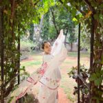 Anagha Bhosale Instagram - Whether we have everything or nothing, if we simply have devotion we actually have everything. - Radhanath Swami Eventually everything will go, nothing material is sustainable but only thing that we’ll carry with us is devotion, service & love towards Krishna-the all attractive 💙 . Beautiful Outfit @gulabi_dori