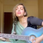 Anagha Bhosale Instagram - Just a clip of singing Hari naam & practising 🎸 Saying the mahamantra destroys all sinful thoughts🙌🏻 . Krishna and His name, both are similar. It is because Lord Krishna has put all his divine powers in His name. Chanting the holy name of Lord Krishna collectively means coming together and spreading the message of togetherness. Lord Chaitanya stressed that the chanting of the Hare Krishna maha-mantra, Hare Krishna Hare Krishna, Krishna Krishna Hare Hare, Hare Rama Hare Rama ,Rama Rama Hare Hare, is the easiest means of self-realization. Mantras were only chanted softly until Lord Chaitanya started Harinam Sankirtan, the loud public and congregational chanting of the maha-mantra accompanied by musical instruments. He also taught the devotees to gracefully dance to the chanting. Once, one is caught up in the dancing and chanting, he becomes completely absorbed in the sound vibrations of the mantra. The mantra then enters his consciousness, purifies his heart and awakens his dormant love for Krishna. This style of chanting Krishna’s holy names also allows others, such as passers-by, animals and plants to benefit from the auspicious effects of the mantra. . When we chant the divine name of Lord Krishna, it destroys all the sinful thoughts. When people chant the name in the group, it is not just beneficial for them, but also benefit those who are moving around.