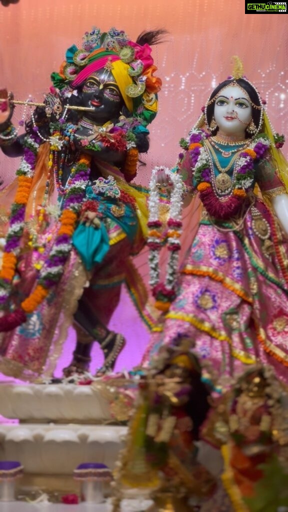 Anagha Bhosale Instagram - Actually! Radharani & Sri Krishna is all we need, rest everything will eventually go, all materialistic things & materialistic relationships will definitely vanish, the only relation which will never end is the relationship of our soul with the supreme soul , the love between supreme lord & his part & parcels is infinite , but the only problem is that we haven’t yet recognised his unconditional love for all the living entities 💙 Krishna’s mercy is more powerful than all the most powerful tidal waves. So yes, Krishna wants us to be happy. His love is our only qualification, His causeless love. He descends into this world again and again and again to give kindness to those who have offended Him unlimited times. Krishna does not need anything from us. He just wants a genuine and pure expression of love and surrender. Why does He want it? For our sake. That’s all. Because He wants us to be ananda, happy. . When we surrender to Krishna, we may not get the result. Surrendering to Krishna is like another type of earthquake in the bottom of the ocean of our consciousness. And it may seem for years and years and years that, “Ahh! I just have nothing, no love, nothing, I am just struggling and striving.” But it is just a matter of time; you may not see it immediately but when that tidal wave hits the shore it washes away all of our materialistic egoistic desires, cleans our heart completely and then we can see Krishna directly.