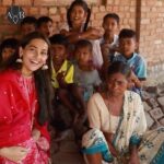 Anagha Bhosale Instagram - The world of love manifests through the words of love💙 Got a chance to communicate with such brilliantly beautiful children of Palghar, such beautiful souls thank you @govardhan_ecovillage @govardhan_annakshetra for such a beautiful venture & making me a part of it.