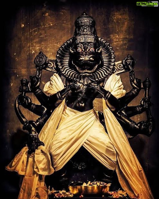 Anagha Bhosale Instagram - Happy Narasimha Chaturdashi to everyone Oh lord please appear in our hearts & drive away our ignorance so that by your mercy we may become fearless in the struggle for existence in this material world & wish our services towards you become our priority ⭐️🦚♥️