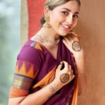 Anagha Bhosale Instagram - Stay where your heart smiles (krishna smiles)💙 Haldi & mehndi ceremony🙌🏻 #southindianweddings #devoteewedding #vaishnavwedding Govardhan Eco Village (GEV) - Sri Radha Vrindavanbihari Temple, Mumbai.