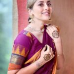 Anagha Bhosale Instagram – Stay where your heart smiles (krishna smiles)💙
Haldi & mehndi ceremony🙌🏻
#southindianweddings #devoteewedding #vaishnavwedding Govardhan Eco Village (GEV) – Sri Radha Vrindavanbihari Temple, Mumbai.