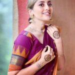 Anagha Bhosale Instagram - Stay where your heart smiles (krishna smiles)💙 Haldi & mehndi ceremony🙌🏻 #southindianweddings #devoteewedding #vaishnavwedding Govardhan Eco Village (GEV) - Sri Radha Vrindavanbihari Temple, Mumbai.