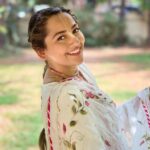 Anagha Bhosale Instagram - Whether we have everything or nothing, if we simply have devotion we actually have everything. - Radhanath Swami Eventually everything will go, nothing material is sustainable but only thing that we’ll carry with us is devotion, service & love towards Krishna-the all attractive 💙 . Beautiful Outfit @gulabi_dori