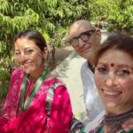 Anagha Bhosale Instagram - Godparents- Thank you krishna for so many blessings, Power of blessings is priceless & divine 🪷 Vaishnav blessings are so powerful, & you don’t meet someone just by coincidence, there is a reason for it, krishna arranges & it’s my fortune to have meet such senior devotees & Srila prabhupada disciple. This changed my vision on so many things & desires..in a very beautiful way, thank you 🙏🏻💙 @srutakirtivishakha The real blessing that the soul is looking for is the blessing of a connection with God’s love, that’s the highest blessing to actually connect with the love of God. The love of God is always everywhere in every situation, if we look for it. In Christian bible it is said, seek and you shall find and Krishna say in Bhagavad Gita that, as you approach me I will reveal myself accordingly? In the wonderful, beautiful things that come in your life if you are looking for the love of God in that and you are looking for the opportunity to grow you will find it. Divine blessing is that which connects us with the love of God and that’s always there. Govardhan Eco Village (GEV) - Sri Radha Vrindavanbihari Temple, Mumbai.