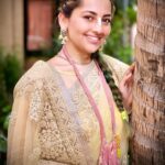 Anagha Bhosale Instagram - When you dress up in Krishna’s favourite colour 💛 - for him🦚🪷 Hari Bol Sri Sri Radha Rasabihari Temple, ISKCON Juhu, Mumbai (Official)