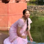 Anagha Bhosale Instagram - 🌸 Yamuna Mai Like the Ganges, the Yamuna is highly venerated in Hinduism and worshipped as the goddess Yamuna. In Hinduism she is the daughter of the sun god, Surya, and the sister of Yama, the god of death, and so is also known as Yami. According to popular legends, bathing in its sacred waters frees one from the torments of death. 🦚In the Rigveda, the story of the Yamuna describes her "excessive love" for her twin, Yama, who in turn asks her to find a suitable match for herself, which she does in Krishna. Here the story of her descent to meet her beloved Krishna and to purify the world has been put into verse. The hymn also praises her for being the source of all spiritual abilities. And while the Ganges is considered an epitome of asceticism and higher knowledge and can grant Moksha or liberation, it is Yamuna, who, being a holder of infinite love and compassion, can grant freedom, even from death, the realm of her elder brother. Vallabhacharya writes that she rushes down the Kalinda Mountain, and describes her as the daughter of Kalinda, giving her the name Kalindi, the backdrop of Krishna Leela. The text also talks about her water being of the colour of Lord Krishna, which is dark (Shyam).The river is referred to as Asita in some historical texts. @govardhan_ecovillage Govardhan Ecovillage