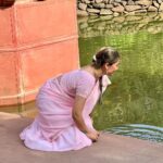 Anagha Bhosale Instagram - 🌸 Yamuna Mai Like the Ganges, the Yamuna is highly venerated in Hinduism and worshipped as the goddess Yamuna. In Hinduism she is the daughter of the sun god, Surya, and the sister of Yama, the god of death, and so is also known as Yami. According to popular legends, bathing in its sacred waters frees one from the torments of death. 🦚In the Rigveda, the story of the Yamuna describes her "excessive love" for her twin, Yama, who in turn asks her to find a suitable match for herself, which she does in Krishna. Here the story of her descent to meet her beloved Krishna and to purify the world has been put into verse. The hymn also praises her for being the source of all spiritual abilities. And while the Ganges is considered an epitome of asceticism and higher knowledge and can grant Moksha or liberation, it is Yamuna, who, being a holder of infinite love and compassion, can grant freedom, even from death, the realm of her elder brother. Vallabhacharya writes that she rushes down the Kalinda Mountain, and describes her as the daughter of Kalinda, giving her the name Kalindi, the backdrop of Krishna Leela. The text also talks about her water being of the colour of Lord Krishna, which is dark (Shyam).The river is referred to as Asita in some historical texts. @govardhan_ecovillage Govardhan Ecovillage