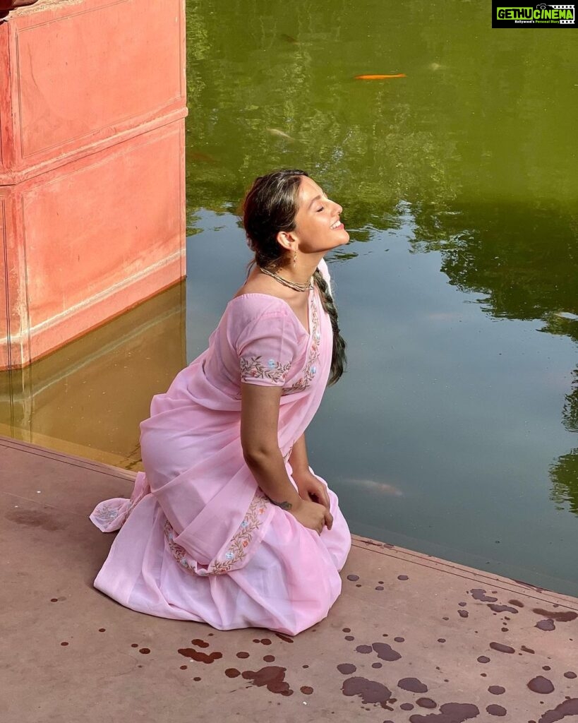 Anagha Bhosale Instagram - 🌸 Yamuna Mai Like the Ganges, the Yamuna is highly venerated in Hinduism and worshipped as the goddess Yamuna. In Hinduism she is the daughter of the sun god, Surya, and the sister of Yama, the god of death, and so is also known as Yami. According to popular legends, bathing in its sacred waters frees one from the torments of death. 🦚In the Rigveda, the story of the Yamuna describes her "excessive love" for her twin, Yama, who in turn asks her to find a suitable match for herself, which she does in Krishna. Here the story of her descent to meet her beloved Krishna and to purify the world has been put into verse. The hymn also praises her for being the source of all spiritual abilities. And while the Ganges is considered an epitome of asceticism and higher knowledge and can grant Moksha or liberation, it is Yamuna, who, being a holder of infinite love and compassion, can grant freedom, even from death, the realm of her elder brother. Vallabhacharya writes that she rushes down the Kalinda Mountain, and describes her as the daughter of Kalinda, giving her the name Kalindi, the backdrop of Krishna Leela. The text also talks about her water being of the colour of Lord Krishna, which is dark (Shyam).The river is referred to as Asita in some historical texts. @govardhan_ecovillage Govardhan Ecovillage