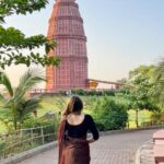 Anagha Bhosale Instagram - Significance of the Madan Mohan temple- Sri Madana Mohana Ji is presently worshiped at Karauli, Rajasthan..... When the daughter of the king of Jaipur was offered in marriage to the king of Karauli, she very insistently requested that her father send Lord Madana Mohana with her as a dowry, as she was very attached to Him...... Her father was very reluctant and agreed only after stipulating one condition: " Shri Madan Mohan would be placed in room with many other Deities..... Whoever she chose whil blindfolded could go with her to Karauli." Shri Madan Mohan Ji reassured her by telling her that she would be able to recognize Him by the soft touch of His arm..... By this way, she easily recognized Madan Mohan who still resides in Kaurali till this day..... Madan Mohanji also told her in dream that I will break my flute so you find the Thakurji with the broken flute. So you see the deity only half the flute as he moved his hands and you can't put it all the way through! Or sometimes they put half in one side and half in the other. Before I knew this I thought it was just an optical illusion that you cannot follow the flute straight with your eyes! Govardhan Ecovillage