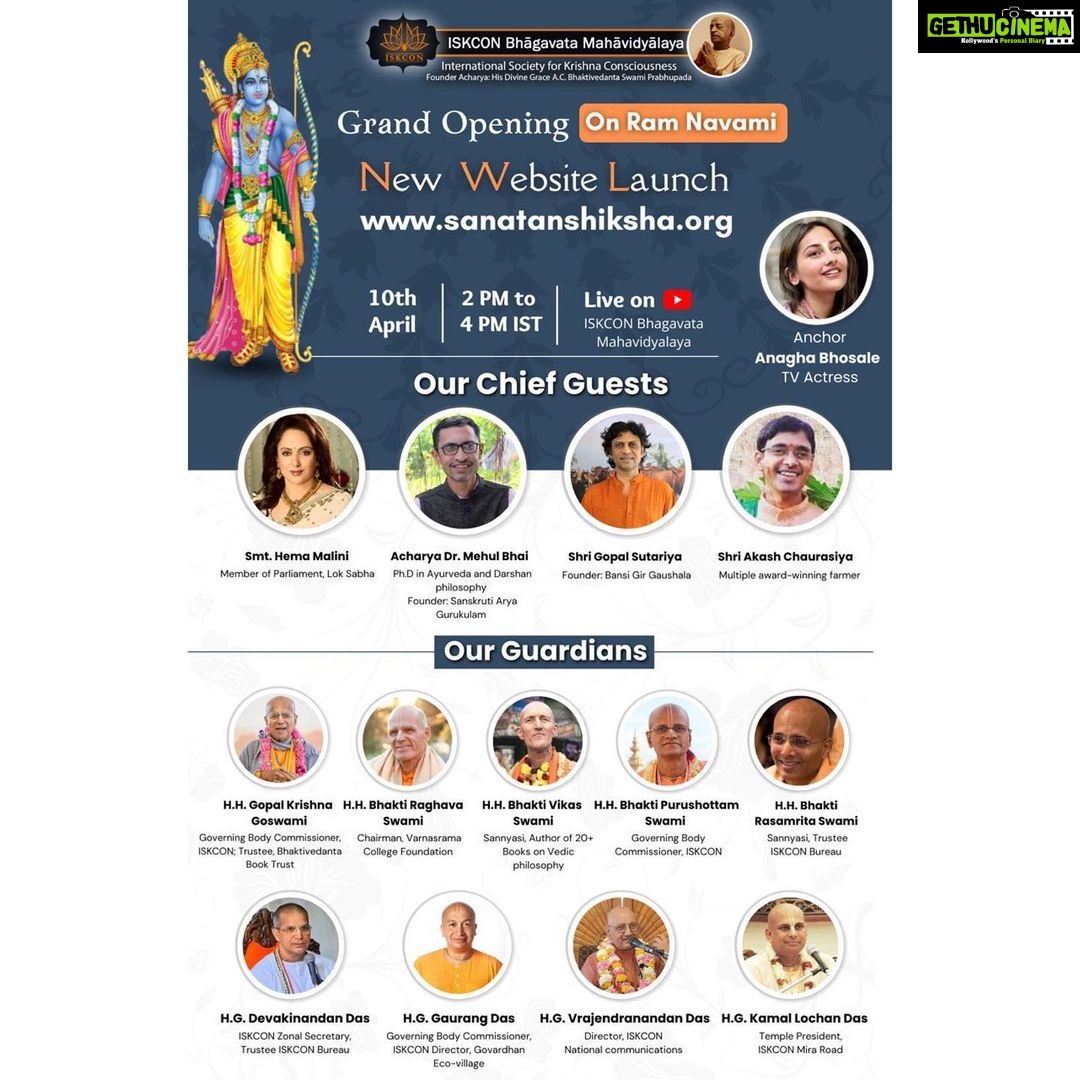 Anagha Bhosale Instagram - Hari Bol 🦚💙 Pl join & support the initiative 🙏🏻
