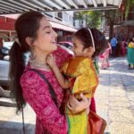 Anagha Bhosale Instagram - The greatest need in the world is the value of compassion and the character of integrity -Radhanath Maharaj 🦚❤️ Hari Bol #thechildrenoftheworld . . . Thank you for this beautiful outfit @gulabi_dori