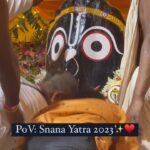 Anagha Bhosale Instagram - #rajapurjagannathjidarshan……On this full-moon day, sixteen days before Ratha- yatra, Lord Jagannatha is bathed. He becomes sick and is confined to rest for fourteen days. He is then offered special care until He comes out for Ratha-yatra. Rajapur Jagannath Temple