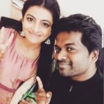 Anandhi Instagram - With Ishaan Dev😊 #eask#enaalodaseruppakaanom#ishaandev#music#musicdirector
