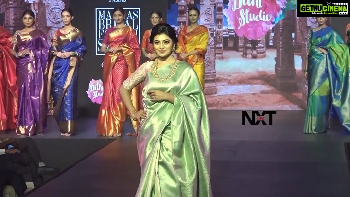 Anandhi Instagram - Madras Bridal Fashion Show ✨ #kayal#anandhi#madrasbridalfashionshow#fashion#fashionshow#saree#kayalanandhi#fc