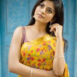 Anandhi Instagram – 💛 #yellow#saree#anandhi#kayalanandhi#kayalanandhi😍#stills#saree😍