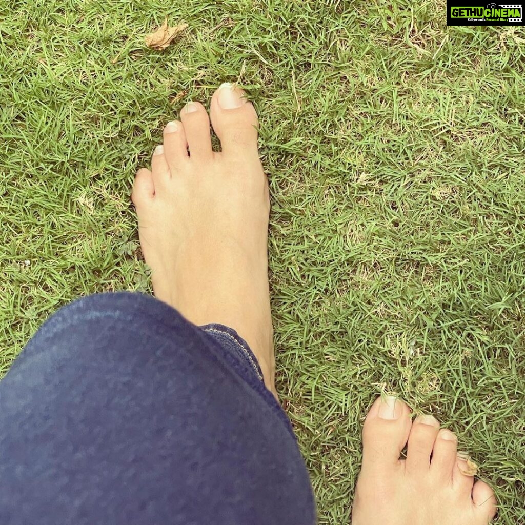 Ananya Instagram - Little by little one walks far! #garden #barefoot #nature #beautifulevening