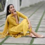 Ananya Instagram - "Yellow is my favorite summer color - it makes me feel like a sunflower." Costume @bloom_by_priyanka Styling @stylestoriesbypriyanka Earings @silver_andsalt 📸 @rahith_m_dharman @latheef_photography @sravanamsachu_photographer Grading : @ashwinbivera #summer #yellow #fashion #favourite #film #ananya #indiancinema