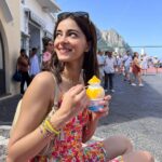 Ananya Panday Instagram - just a girl obsessed with lemon sorbet 🍋☀️🌊 Capri