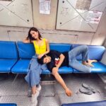 Ananya Panday Instagram - #LIGER promotions are “on track” 🚂😉💛 let’s go boyzzzzzz 🤙🏼 #Liger25thAugust