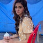 Ananya Panday Instagram - Expectation vs. Reality 🥲 was tryna have my Heroine moment but I got attacked by feathers and my hair got stuck in the blower instead ✌🏼🤭 #AAFAT #Liger25thAugust