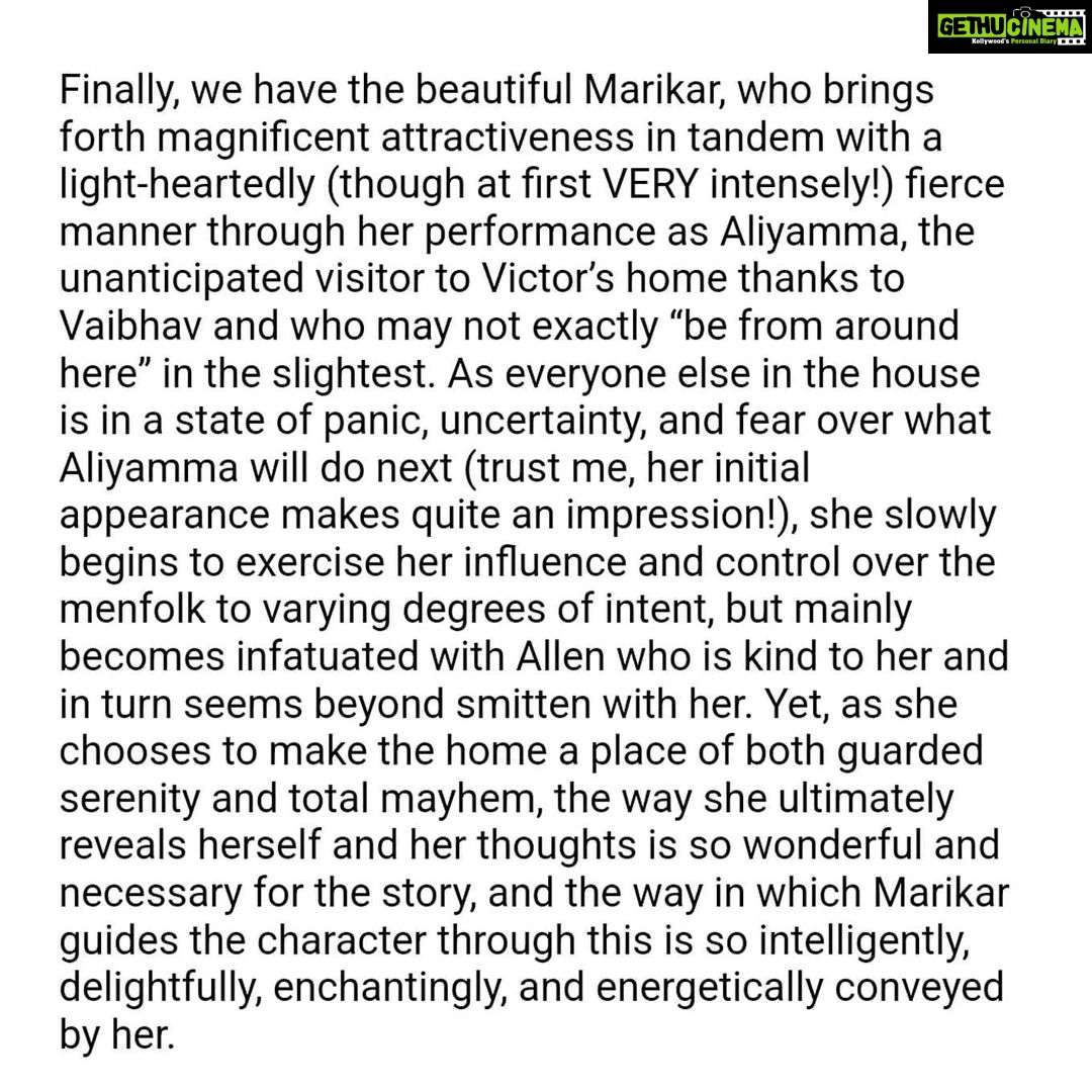 Anarkali Marikar Instagram - Gaganachari's first official review from CPIFF, Chicago. ❤