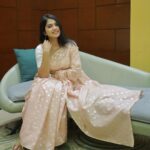 Anarkali Marikar Instagram - Pink glow🌟 @zalhaas thanks for this cute saree. @salih.mt 📸