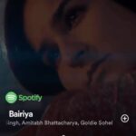 Angira Dhar Instagram - Someone’s face made it to @spotifyindia 😃 .. that’s another ☑️ on the bucket list! @sonymusicindia @arijitsingh @amitabhbhattacharyaofficial @goldiesohel @navjitbuttar @gurfatehpirzada