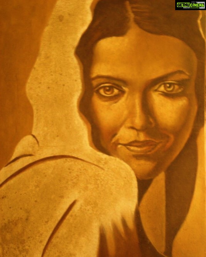 Angira Dhar Instagram - She golden 💛 #oilpainting #makeart #art #itsallrightobewrong