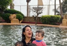 Anita Hassanandani Instagram - Clearly I’m ready for 3 and my husband isn’t 😂 @rohitreddygoa My babiesseess🥰 @petpujaris @geetatilokani @tanyafraser11
