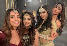 Anita Hassanandani Instagram - Taaza taaza Garma Garam from the sets of 🐍 With the hotties 🔥