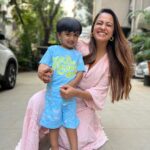 Anita Hassanandani Instagram - #incollaboration My Aaruparrruuu and his super cool coord sets 😍 ☀️ Summer is here which means it’s all about vibrant and refreshing colours, everywhere! So to give my Aaru’s wardrobe an overhaul, I visited Firstcry because that’s where I get his outfits from. Their summer collection is absolutely fantastic for kids’ fashion as you can find the trendiest of designs, and super comfy clothes. As breezy as their fabric is their website - the entire experience from selection to order placement is amazingly smooth. As you can see, I chose this blue outfit for Aaru as it goes perfectly with his summer, mischievous, playful vibe and the fabric is extremely soft for his skin. I was spoilt for choices with versatile designs and each of them were customized to the summer look and feel. And for you guys, I wanted to share that their sale is on and if you use my code ANITA45, you get a flat 45% off. So hurry, and let the summer cuteness fest begin! #incollaboration #FirstcrySpringSummer23 #Firstcryfashion #FussNowAtFirstcry #FirstcryIndia #Firstcry #Firstcryshopping #shopatFirstcry #summerlaunch #kidswear #SpringSummer #kidsfashion #summerfashion Swipe ➡️