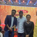 Anitha Sampath Instagram - Hostmode🎤 happyvibes😇 @kiscol_tmt launch event at @theleelapalacechennai with @anchor_azhar #anithasampath #hostmode #kiscoltmt #event #eventtime Leela Palace Hotel Chennai