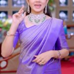 Anitha Sampath Instagram - I recently visited Malabar Gold and Diamonds at Swarnapuri, Salem, Tamil Nadu. I was stunned to witness their wide range of jewellery designs. From the diamond to temple jewellery, they have 30,000+ designs for every occasion. I wore their jewellery and loved how effortlessly beautiful they looked. If you love jewellery shopping, then a visit to Malabar Gold and Diamonds is a must! For More Details Please Contact @ 73737 33916