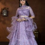Anitha Sampath Instagram - Lavender love 💜 Makeup @haripriyamakeupartist team @lavanyahairnmakeup Outfit @malgudi_designs Hairstyle @surendra_hairstylist Photo @madpixelssm Jewell @littlefingers_bridal_jewellery Thanks for the patience love and the makeup da. Loved your makeup and happy seeing your hard work.way to go ☺️ @haripriyamakeupartist