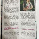 Anitha Sampath Instagram - அப்பா பணிபுரிந்த குமுதம் பத்திரிகையில் மகளின் பேட்டி. நன்றி குமுதம்💖😇 Enjoy your struggles…coz they are going to be your success stories soon🙋🏻‍♀️ #kumudham #anithasampath