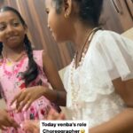 Anitha Sampath Instagram - இன்றைய கதாப்பாத்திரம் choreographer.😅 #venba #anithasampath