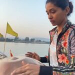 Anjali Patil Instagram – By the Narmada with Mahadeo! Hoshangabad-the City Of Water