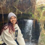 Anjali Patil Instagram - Waterfalls are God in speed! And Meghalaya was all about seeing them in different styles. I clocked almost 10-12 different types of waterfalls in a single day. The joy of witnessing the shear power of flowing water, through roots, through stones, through jungles is almost like being in the presence of godlike entity. No wonder this visit filled me with pure joy and stillness. The mystical Meghalaya is truly once in a life time experience. @meghiff @meghtourism #traveldiary #meghalaya #waterfalls #meghalyatourism