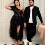 Anjana Rangan Instagram - For #sheawards @she_india @she_awards ❤️ on stage with darling @anjana_rangan ❤️ MUA @ashmakeupandhairdo 🔥