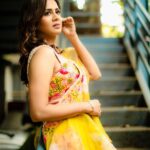 Anjana Rangan Instagram - Wearing : @studio149 💛 Photography : @camerasenthil 📸
