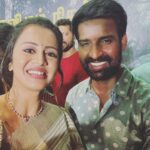 Anjana Rangan Instagram - With the Kadhanayagan and Kadhaiyin nayagan of #viduthalai part 1 thanks giving meet! My most fav ppl @actorvijaysethupathi sir ❤️ and my dearest @soorimuthuchamy anna ❤️ Thank u @donechannel1 @sureshchandraaoffl appa and Rekha pro darling ❤️ @rsinfotainment