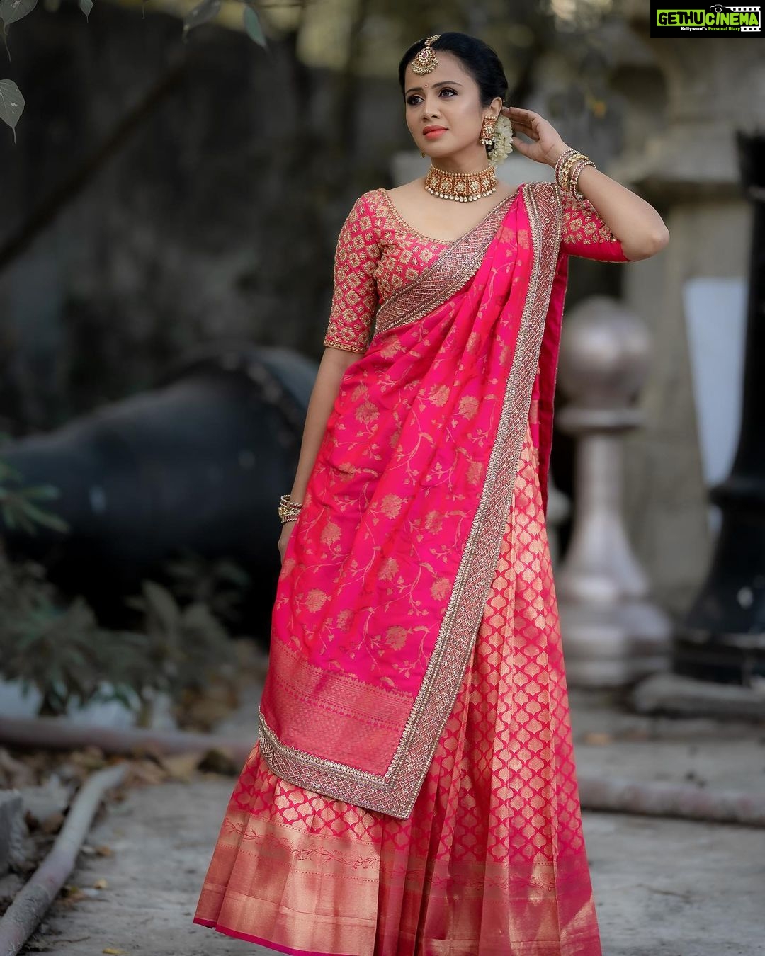 Anjana Rangan Instagram - When you are a part of #ps2 #ponniyinselvan grandeur, you cant stop with just one picture or one post! More to come! 🙈💕💖 Outfit @studio149 💕 Photography : @camerasenthil✨ Makeup : @ashmakeupandhairdo ❤️ Jewellery : @bronzerbridaljewellery Thank you @lyca_productions as always for the oppurtunity❤️ @charanvfx1 And thank u @madrastalkies ❤️