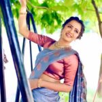 Anjana Rangan Instagram - For #mamannanaudiolaunch MUAH : @ashmakeupandhairdo Jewellery : @theamethyststore Photography : @edengroupofstudio Saree : @kanakadharadrapes Blouse design : @magicbyjeeni