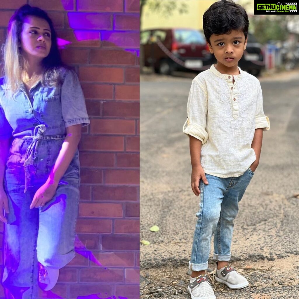 Anjana Rangan Instagram - Like mom, like son! Hence proved! 😂😍❤️ #babyR #kissmootales