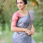 Anjana Rangan Instagram - For #mamannanaudiolaunch Photography : @edengroupofstudio Makeup : @ashmakeupandhairdo Jewellery : @theamethyststore Saree : @kanakadharadrapes Blouse design : @magicbyjeeni